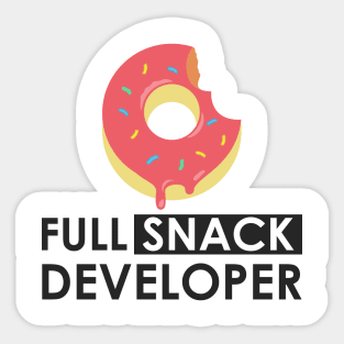 Full snack developer Sticker
